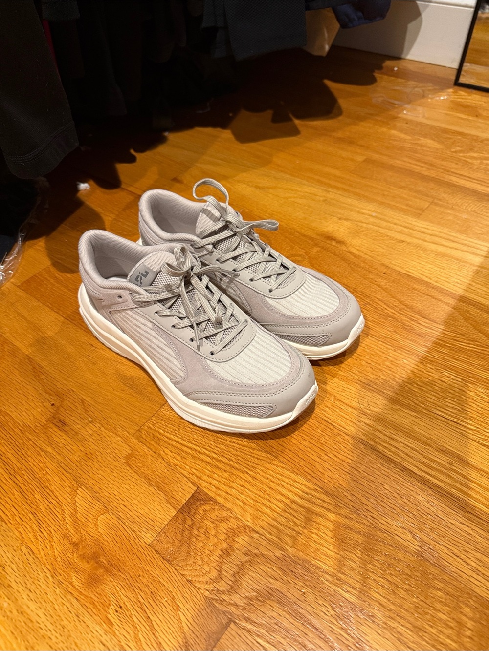 APL Women's Athletic Sneakers in Light Gray and White